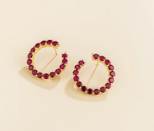Ruby earring